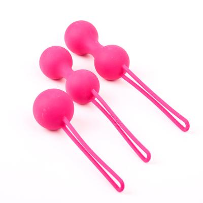 China Silicone+Metal Ball Factory Directselling Vaginal Clitorics Kegel Exercise Kegel Ball 3PCS For Women for sale