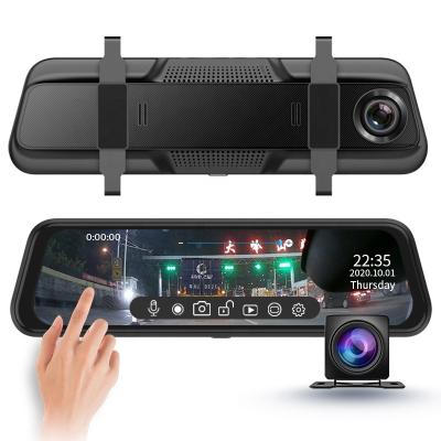 China Hot Selling NIGHT VISION 10 Inch Car Video Dashcamera FHD Touch Screen Streaming Media Drive Recorder Car Dvr Camera for sale