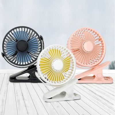 China 360 Degree Rotating Mini Portable Silent Fan Clip 360 Degree Rotating USB Rechargeable Outdoor Travel Hand Fan for sale