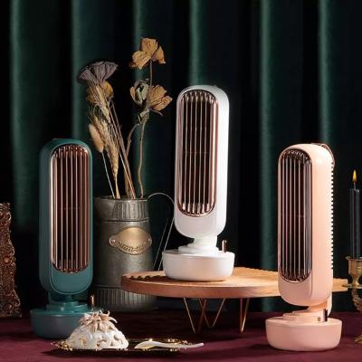 China Can Be Used As USB2 Desktop Humidifier Quiet High Wind / Retro Fan Tower Desktop Fan IN 1 Ultrasonic Air Conditioner Fan Water Fans Humidifier Spray for sale