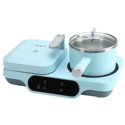 China Best Selling Commercial Breakfast Maker 3in1 LCD Touch Roast Fish Waffle Maker For Home Breakfast Set for sale