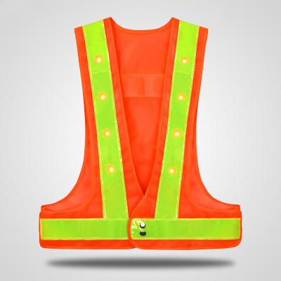 China Surveyor Cheap Work Safety Vest Black LED Safety Flash Tactical Vest Road Construction High Quality With Led Light for sale