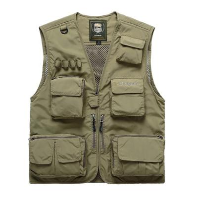 China Men 2021 New Fashion QUICK DRY Tactical Fishing Vest Set Hot Selling Photographer Vest for sale