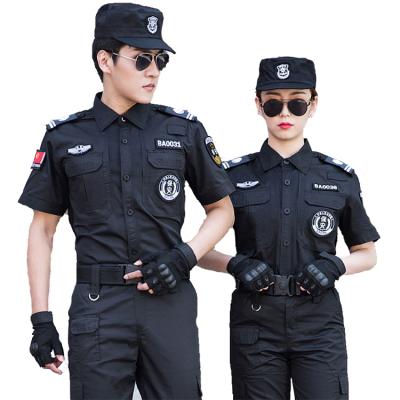 China Comfortable guard guarding security guard uniform sets with security guard accessories for sale