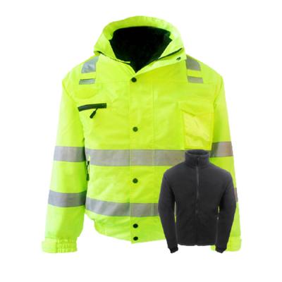 China Water Resistant Hi Strength Reflective Mens Jackets With Two Way Zipper for sale