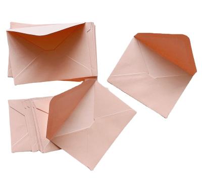 China Gift Envelope Self Adsive Mini Envelope Invitation Pink White European Pearl Paper Envelopes For Greeting Card Party Gift for sale