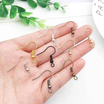 China Earring Making Supplies 100pcs/Bag Cheap Earring Hooks Clasps Anti Allergy Earwire Jewelry Findings Hypoallergenic DIY Earrings Making Accessories for sale