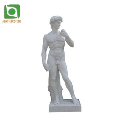 China David Art Statue Decoration Stone Sculpture Marble Michelangelo Modern Famous Life Size Figure for sale