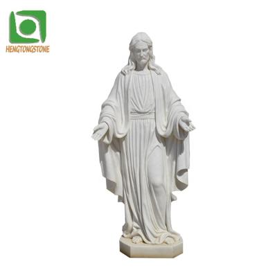 China White Marble Life Size Decorative Religious Modern Jesus Statue for sale