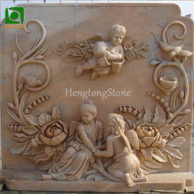 China Modern European Antique Figure Angel Statue Relief For Stone Marble Decoration for sale