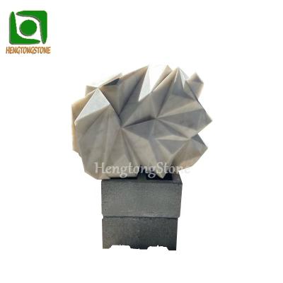 China Modern Hand Made Outdoor Marble Abstract Sculpture in Craft for sale