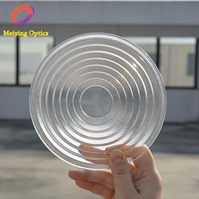 China For LED Presentation Lighting Wholesale Pressed Diameter 150mm Clear Optical Glass Fresnel Lens, Spot Fresnel Lens For Studio Lamp, LED Stage Light for sale