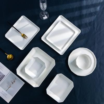 China Sustainable Modern Ceramic Dinner Plates Dishes Set Ceramic Dishes And Dishes Porcelain Bone China Dish Dinnerware Dinnerware Sets for sale