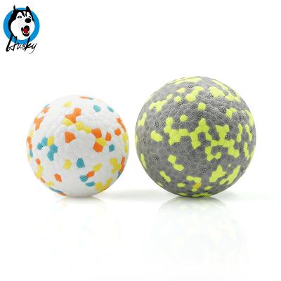 China Sustainable Chew Toy Training Treat Cat Launcher Chewing Game Foam Indestruct Little Dog Ball for sale