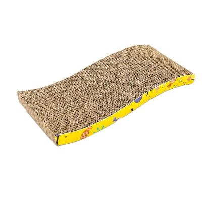 China Viable Wholesale Scratching Cardboard Cat Scratcher Toy From Courier Cardboard Box for sale