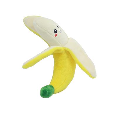 China Dog Playing Chewing For High Quality Popular Plush Toy Pet Fruit Lovely Small Banana for sale