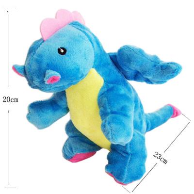 China Plush Multipet Assorted Colors Stuffed & Plush Dog Chew Toy Dragon Squeaks for sale