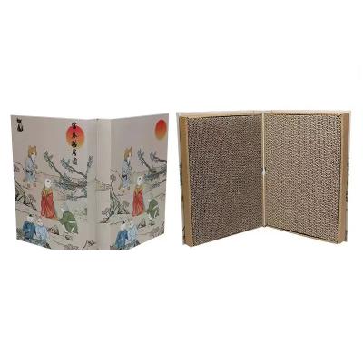 China 2022 Wear-resistant Corrugated Paper Grinding Corrugated Papers Without Chipping Cardboard Wholesale Cat Scratchers for sale