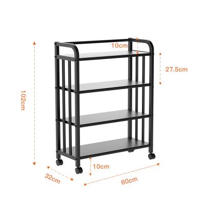 China Factory Wholesale Home Supply Viable Black Metal Wire 3 Tiers Folding Kitchen Corner Storage Shelf For Storage Kitchen Beware for sale