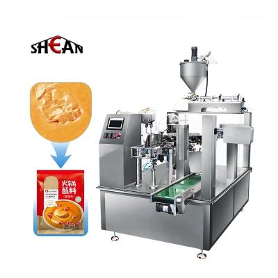 China Food Horizontal Rotary juice honey milk sauce liquid Premade Bag doypack Filling Packing Machine for sale