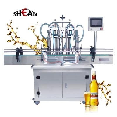 China Food Semi Automatic Beer Carbonated Soft Drinks Glass PET Bottle Filling Machine with 4/6/8 Filling Heads for sale