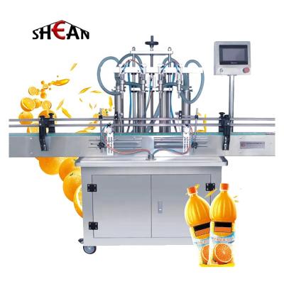 China Food High quality 4 Heads vertical Glass Bottle Vial Beverage Juice Perfume Essential Oil Liquid Bottle Filling Machine for sale