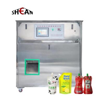 China Food Semi automatic standing spout pouch filling capping machine for juice/milk/drinking water doypack filling machine for sale