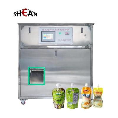 China Food Semi Automatic Rotary juice spout pouch filling machine spout pouch filling and capping machine for sale