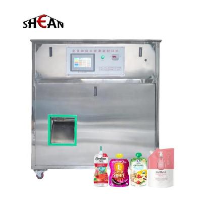 China Food Semi automatic juice milk water drink liquid bag pouch filling machine Tomato paste spout pouch filling machine for sale