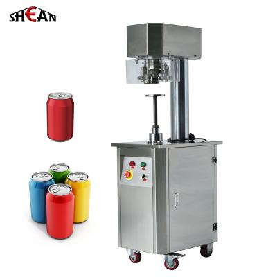 China Food Semi Automatic Stainless Steel beverage drink beer tin can Sealing Machine canning seamer / can sealer for sale