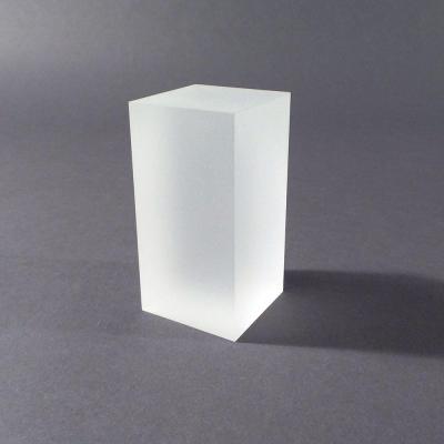 China Morden Frosted Acrylic Block / Solid Custom Acrylic Paperweight Frosted Acrylic Block for sale