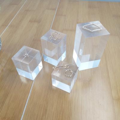 China Acrylic clear acrylic block, wholesale clear solid acrylic cube block for sale