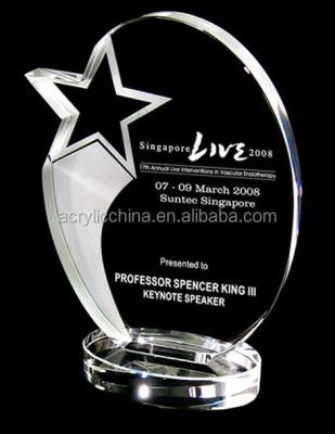 China Wholesale Crystal Enterprise Award Europe 2017 New Products Acrylic Star Trophy for sale