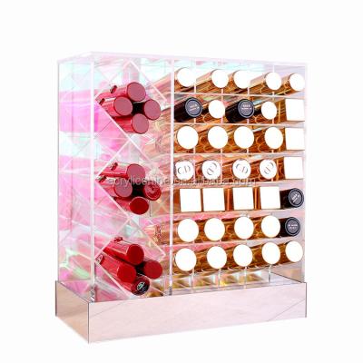 China New storage exhibition lipstick acrylic display stand, high transparent cosmetic plexiglass display stand wholesale for sale