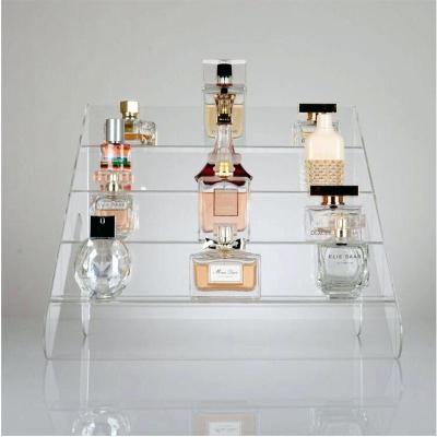 China Handmade acrylic perfume shop cosmetic display rack, perfume shop display for sale