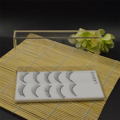 China Custom Wholesale Marble Acrylic Wick Display Box Eyelash Packaging Wick Display Box Organizer for sale