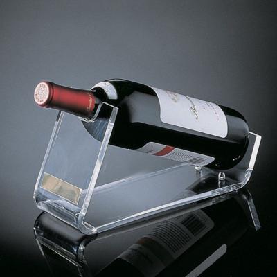 China home & hotel & restaurant new design acrylic wine bottle rack, perspex wine display rack for sale