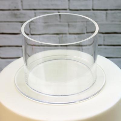 China Viable Hollow Tube Part And Wedding Cake Stand Separator Acrylic /Clear Cake Separator Display Boxes for sale