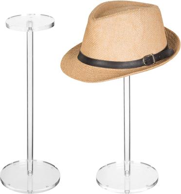 China Clear acrylic hat stand hat and wig table display stand/hat stand/hat stand stand for sale