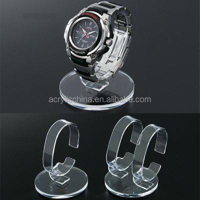 China Environmentally friendly clear and custom made acrylic watch and jewelry display stand for sale