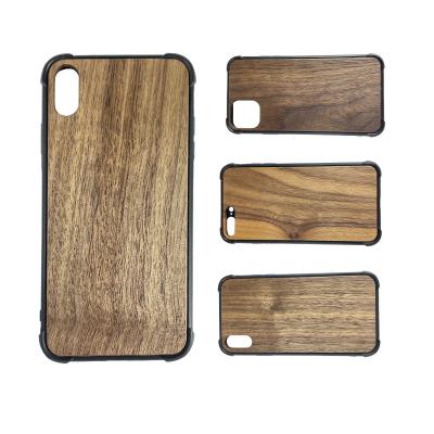 China Bulk Design Wooden Phone Case Back Cover Phone Case Import Wooden Shockproof Accessories Mobile Phones For iPhone 13 for sale