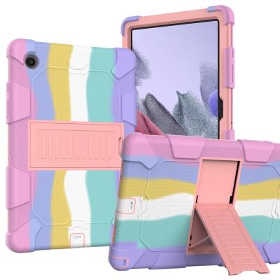 China Portable Rainbow Color Kids Tablet Cover 3 in 1 for Galaxy Tablet A7 Lite Tablet Cover for sale