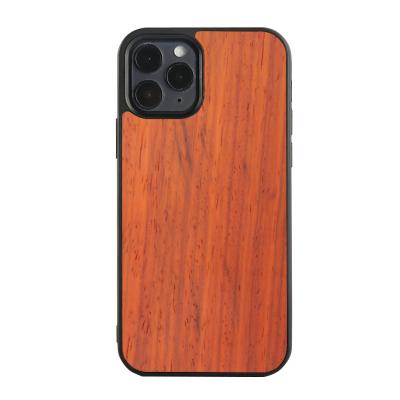 China Custom Unique Style Amazon Logo Magnet Natural Wood Phone Wallet Pocket Case Suitable For Iphone 12 pro for sale