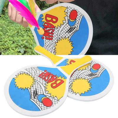 China Durable Summer customized colorful Play Set Cheaper Kids Beach Toys Set wooden Pickleball Paddle for outdoor playing for sale