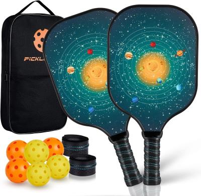 China Durable PD SPORT Hot Sale Carbon Fiber and PP Honeycomb Pickleball Paddle for sale