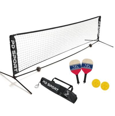 China Professional Tournament Portable pickleball paddle set of 2.Pickle tennis team 4 Picker rackets Pickleball Tennis Net for sale