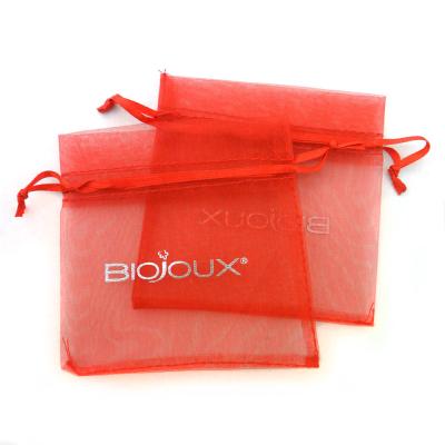 China Recyclable New Custom Organza Pouch Wedding Organza Bag Lace Organza Bag Premium Quality Biodegradable Gift Bag for sale