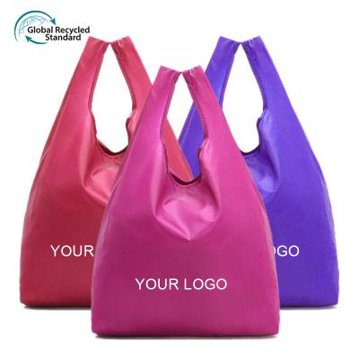 China Custom eco-friendly non-woven biodegradable reusable eco-friendly shopping bolsas foldable polyester logo shopping bags for sale