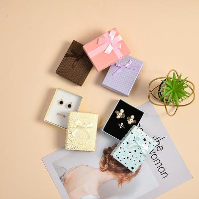 China Wholesale Fashion Cheap Simple Colored Earrings Bow-knot Earrings Gift Box Factory Eco-friendly From China for sale