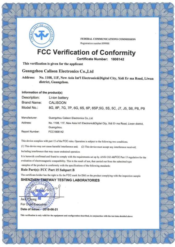 FCC - Guangzhou Kangchengxin Electronics Co., Ltd.